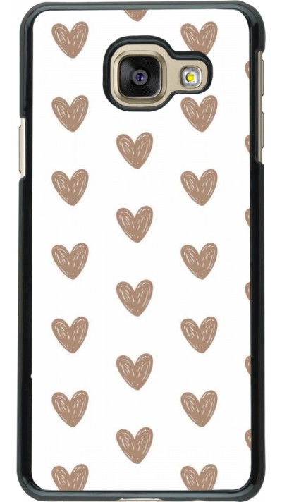 Samsung Galaxy A3 (2016) Case Hülle - Autumn 2024 brown hearts