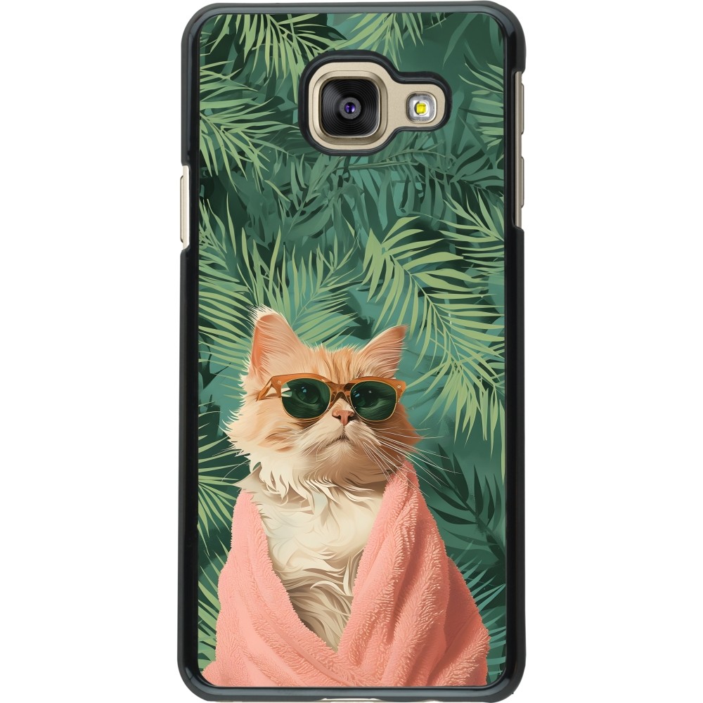 Samsung Galaxy A3 (2016) Case Hülle - Cat Summer Palms