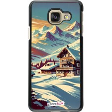 Samsung Galaxy A3 (2016) Case Hülle - Chalet Berg verschneit