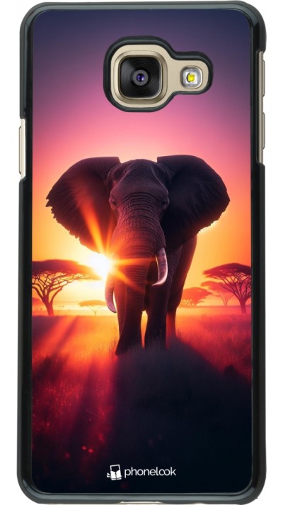 Samsung Galaxy A3 (2016) Case Hülle - Elefant Sonnenaufgang Schönheit