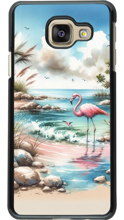 Samsung Galaxy A3 (2016) Case Hülle - Flamingo Aquarell