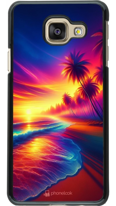 Samsung Galaxy A3 (2016) Case Hülle - Strand Sonnenuntergang auffällig