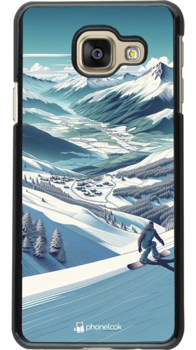 Samsung Galaxy A3 (2016) Case Hülle - Snowboarder Berg