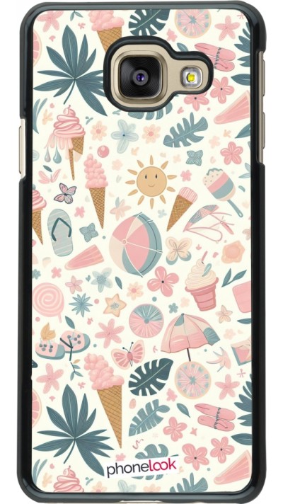 Samsung Galaxy A3 (2016) Case Hülle - Sommer Pink Muster