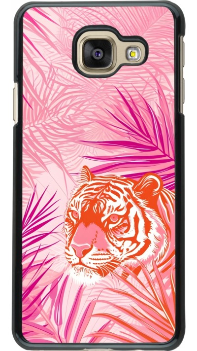 Coque Samsung Galaxy A3 (2016) - Tigre palmiers roses