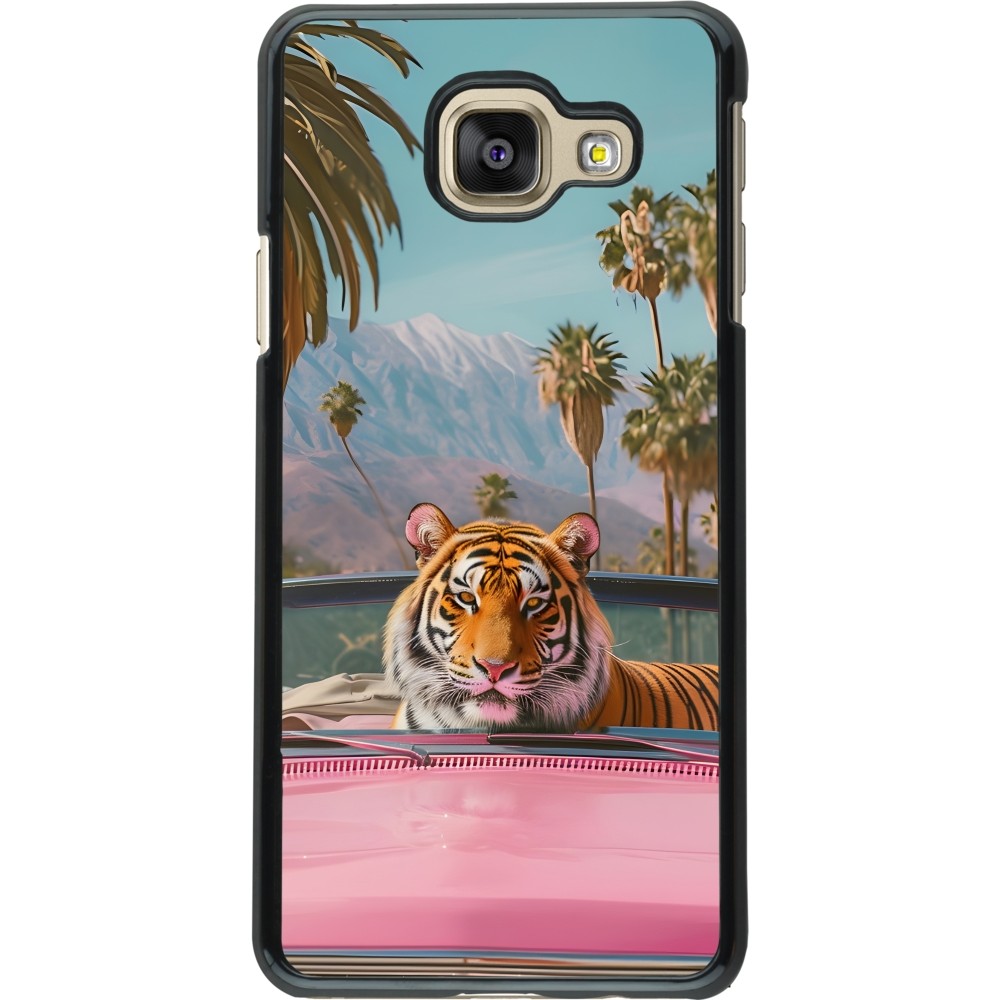 Samsung Galaxy A3 (2016) Case Hülle - Tiger Auto rosa