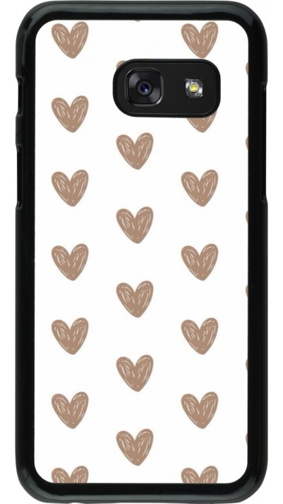 Samsung Galaxy A3 (2017) Case Hülle - Autumn 2024 brown hearts