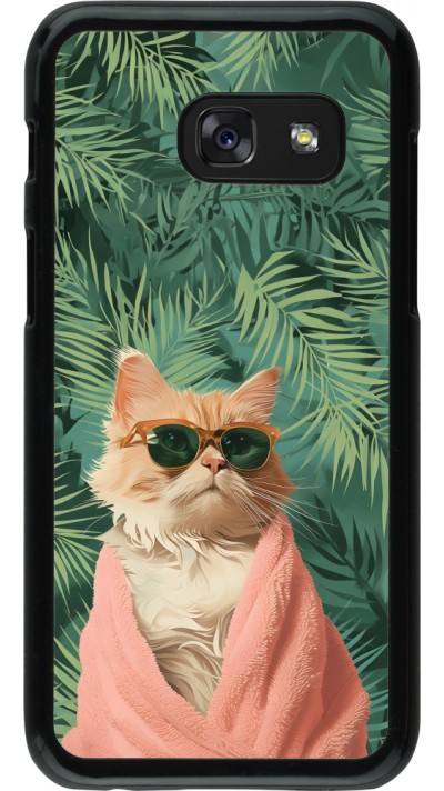 Samsung Galaxy A3 (2017) Case Hülle - Cat Summer Palms