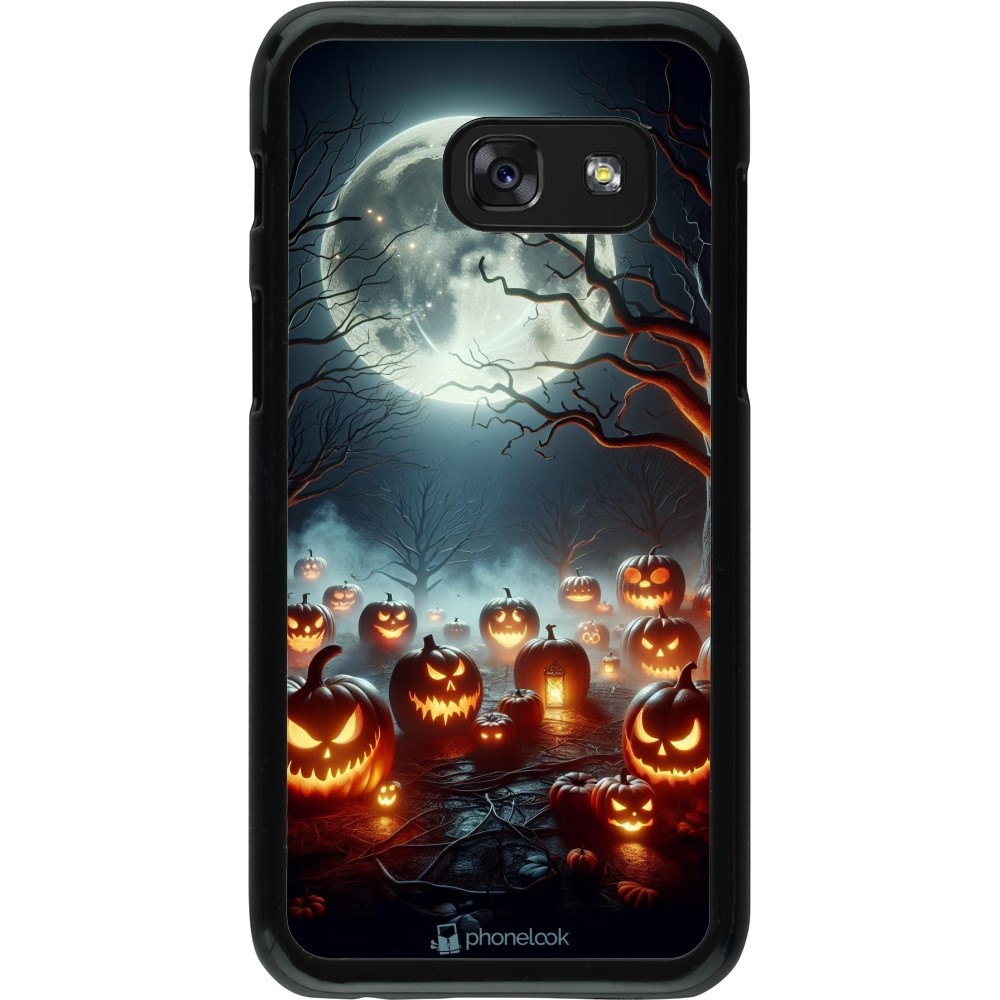 Samsung Galaxy A3 (2017) Case Hülle - Halloween 2024 Viele Kuerbisse