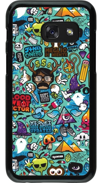 Samsung Galaxy A3 (2017) Case Hülle - Mixed Cartoons Turquoise