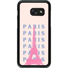 Samsung Galaxy A3 (2017) Case Hülle - Paris Pink Print