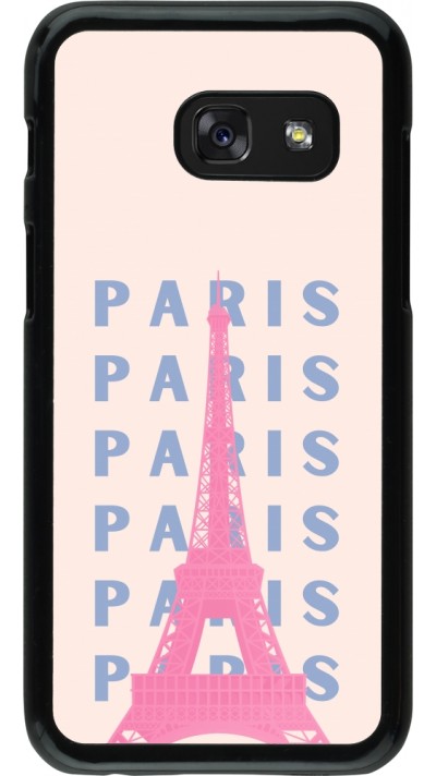 Samsung Galaxy A3 (2017) Case Hülle - Paris Pink Print