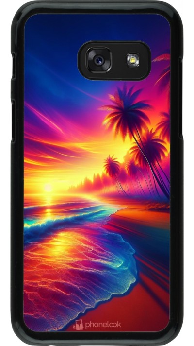 Samsung Galaxy A3 (2017) Case Hülle - Strand Sonnenuntergang auffällig