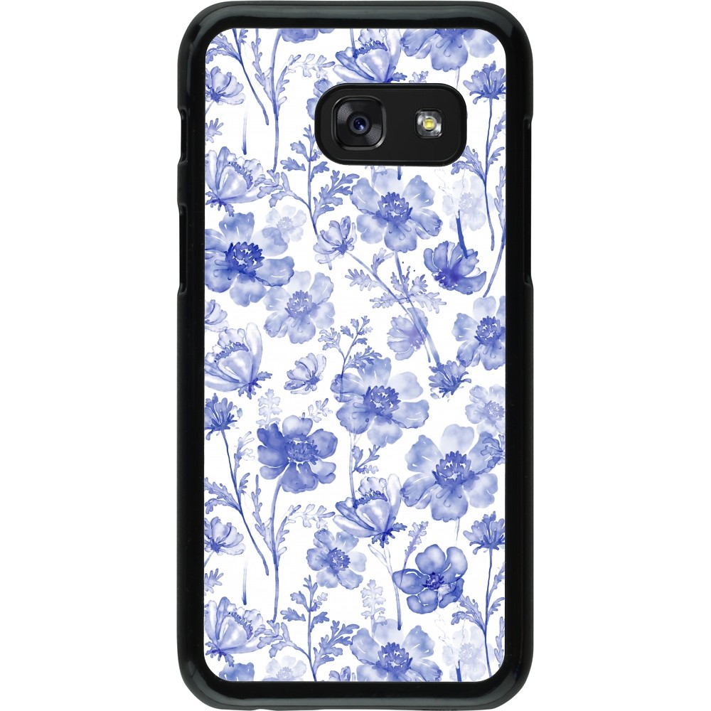 Samsung Galaxy A3 (2017) Case Hülle - Spring 23 watercolor blue flowers