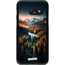 Samsung Galaxy A3 (2017) Case Hülle - Sonnenuntergang Waldsee