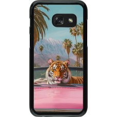 Samsung Galaxy A3 (2017) Case Hülle - Tiger Auto rosa