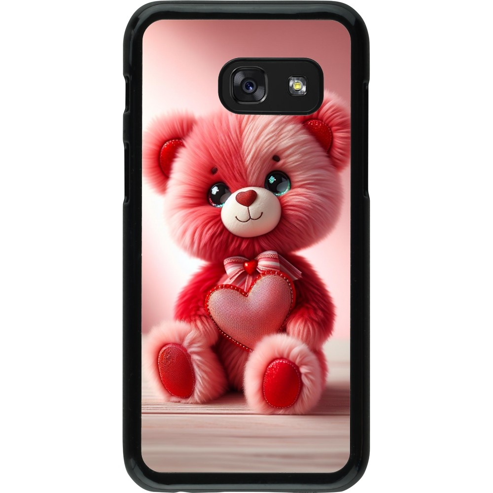 Samsung Galaxy A3 (2017) Case Hülle - Valentin 2024 Rosaroter Teddybär