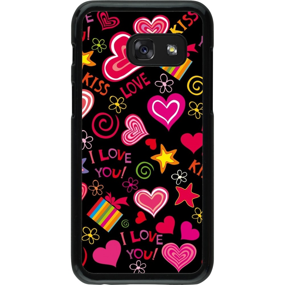 Samsung Galaxy A3 (2017) Case Hülle - Valentine 2023 love symbols