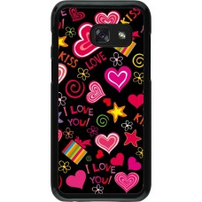 Samsung Galaxy A3 (2017) Case Hülle - Valentine 2023 love symbols