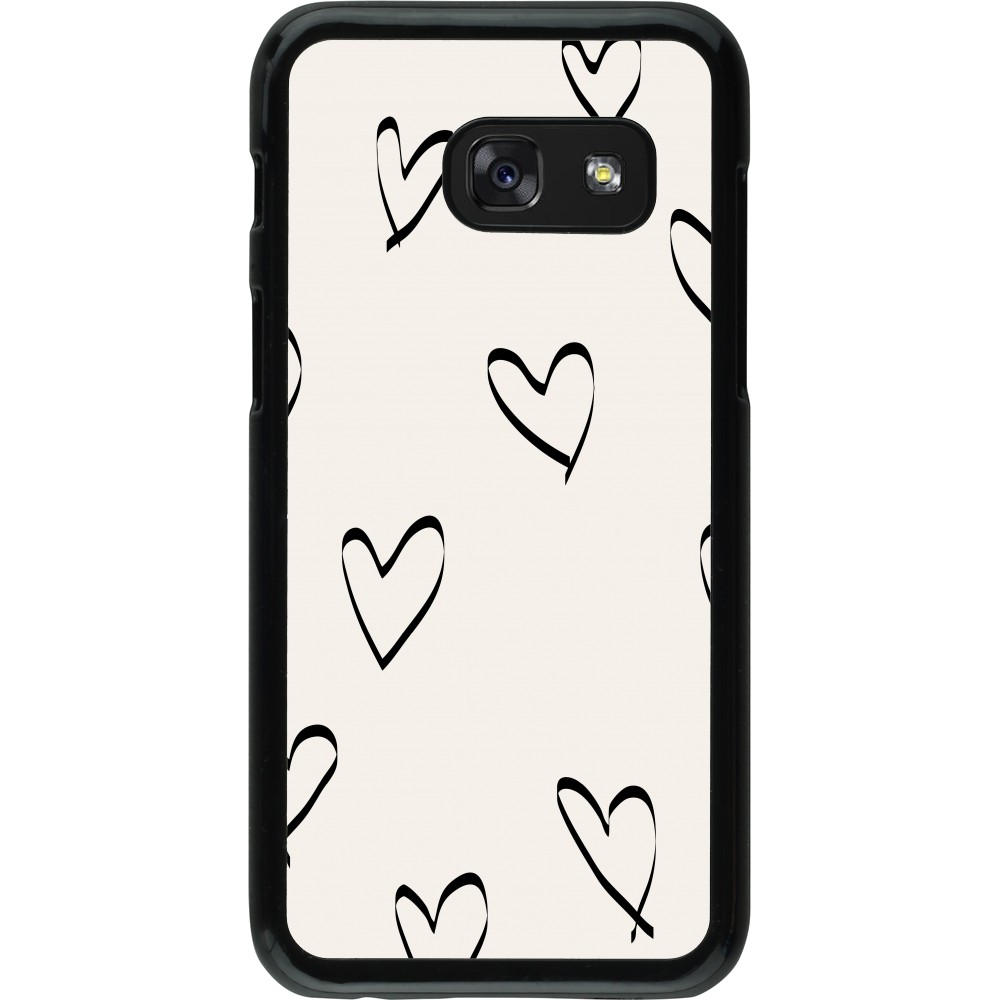 Samsung Galaxy A3 (2017) Case Hülle - Valentine 2023 minimalist hearts