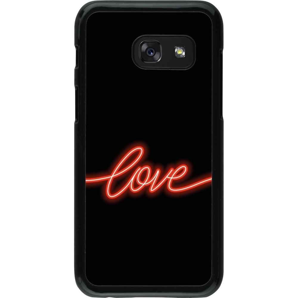 Samsung Galaxy A3 (2017) Case Hülle - Valentine 2023 neon love