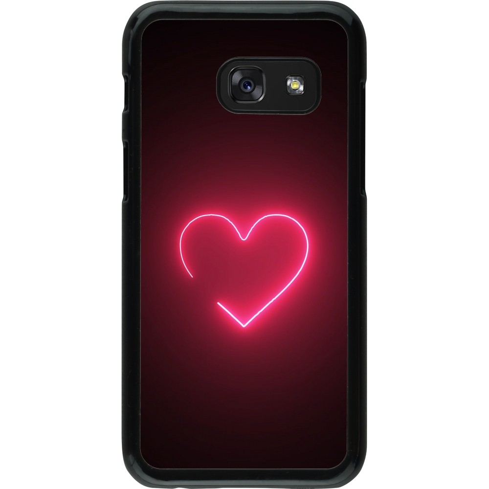 Samsung Galaxy A3 (2017) Case Hülle - Valentine 2023 single neon heart