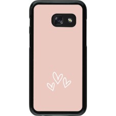 Samsung Galaxy A3 (2017) Case Hülle - Valentine 2023 three minimalist hearts