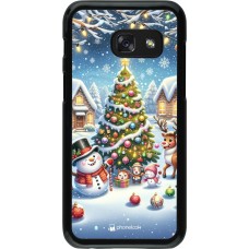 Samsung Galaxy A3 (2017) Case Hülle - Weihnachten 2023 Schneemann und Tannenbaum