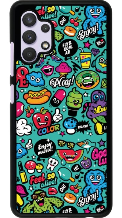 Samsung Galaxy A32 Case Hülle - Cartoons old school