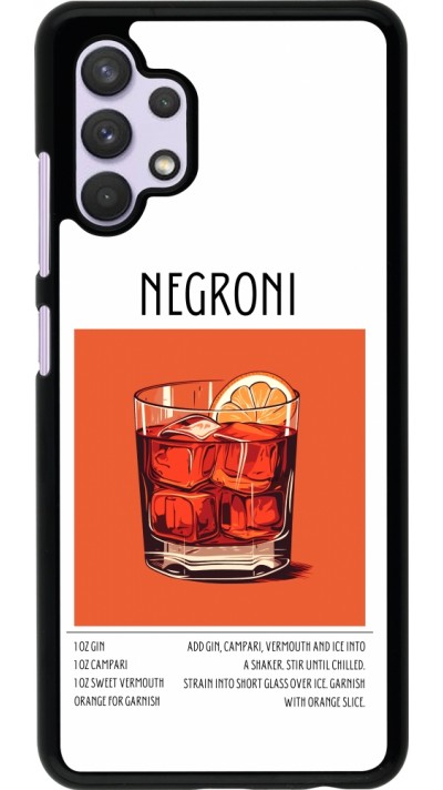 Samsung Galaxy A32 Case Hülle - Cocktail Rezept Negroni