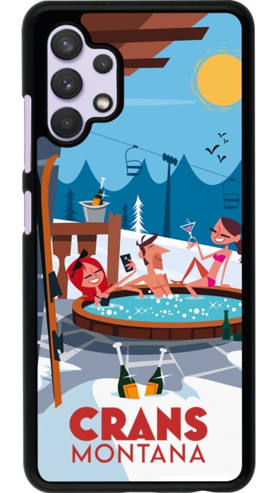 Samsung Galaxy A32 Case Hülle - Crans-Montana Mountain Jacuzzi