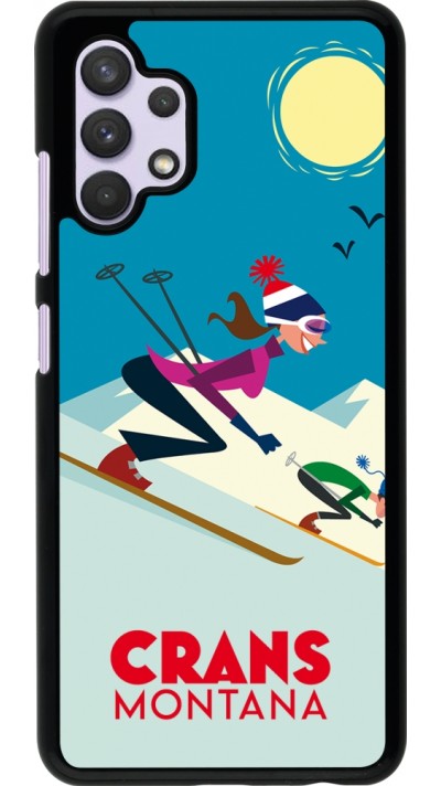 Samsung Galaxy A32 Case Hülle - Crans-Montana Ski Downhill