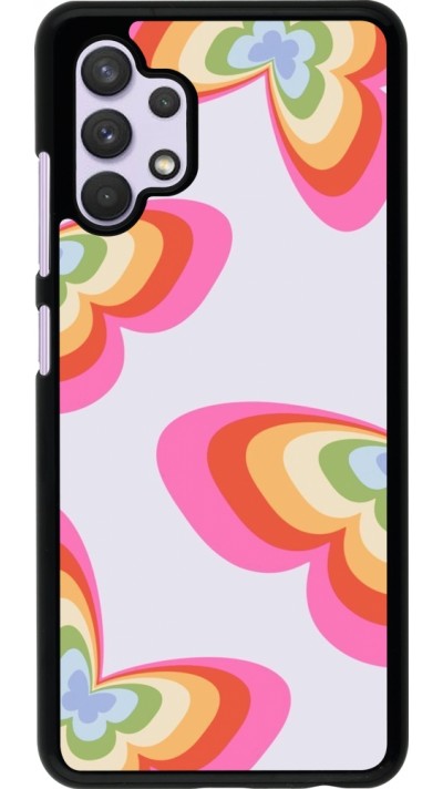 Samsung Galaxy A32 Case Hülle - Easter 2024 rainbow butterflies