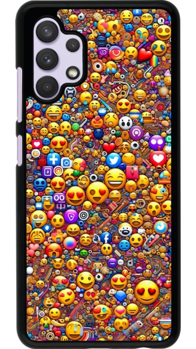 Samsung Galaxy A32 Case Hülle - Emoji gemischt