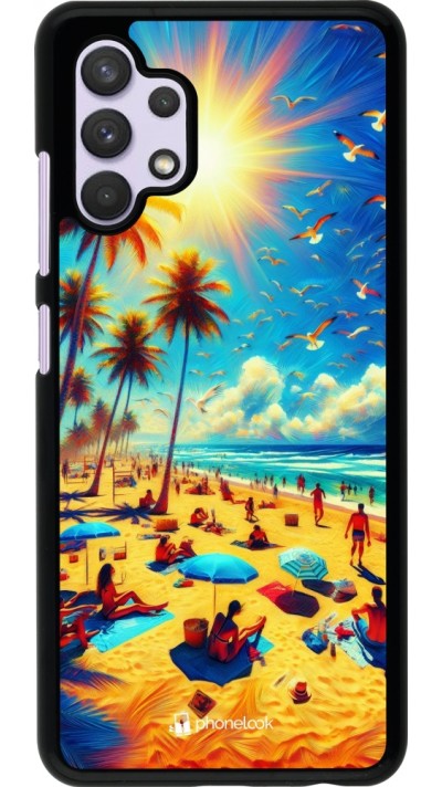 Samsung Galaxy A32 Case Hülle - Sommer Paradies Farbe