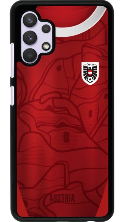 Samsung Galaxy A32 Case Hülle - Austria personalisierbares Fussballtrikot