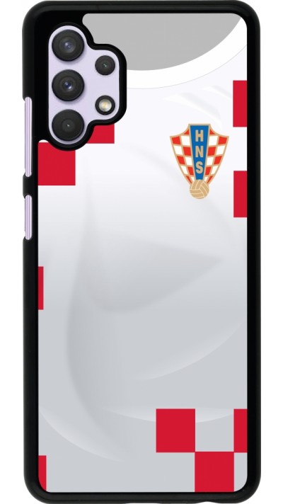 Samsung Galaxy A32 Case Hülle - Kroatien 2022 personalisierbares Fussballtrikot