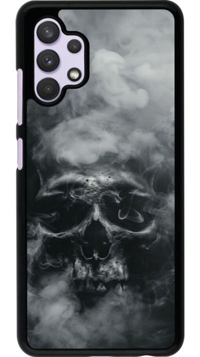 Samsung Galaxy A32 Case Hülle - Halloween 2024 smoky skull