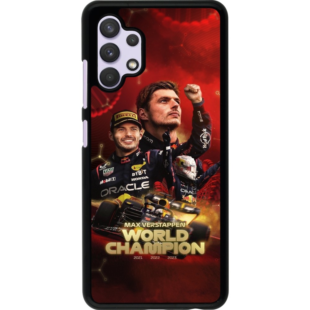 Samsung Galaxy A32 Case Hülle - Max Verstappen Champion 2023