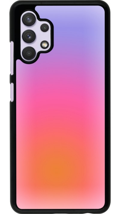 Samsung Galaxy A32 Case Hülle - Orange Pink Blue Gradient