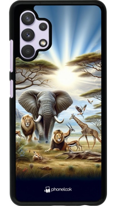 Samsung Galaxy A32 Case Hülle - Afrikanisches Wildleben