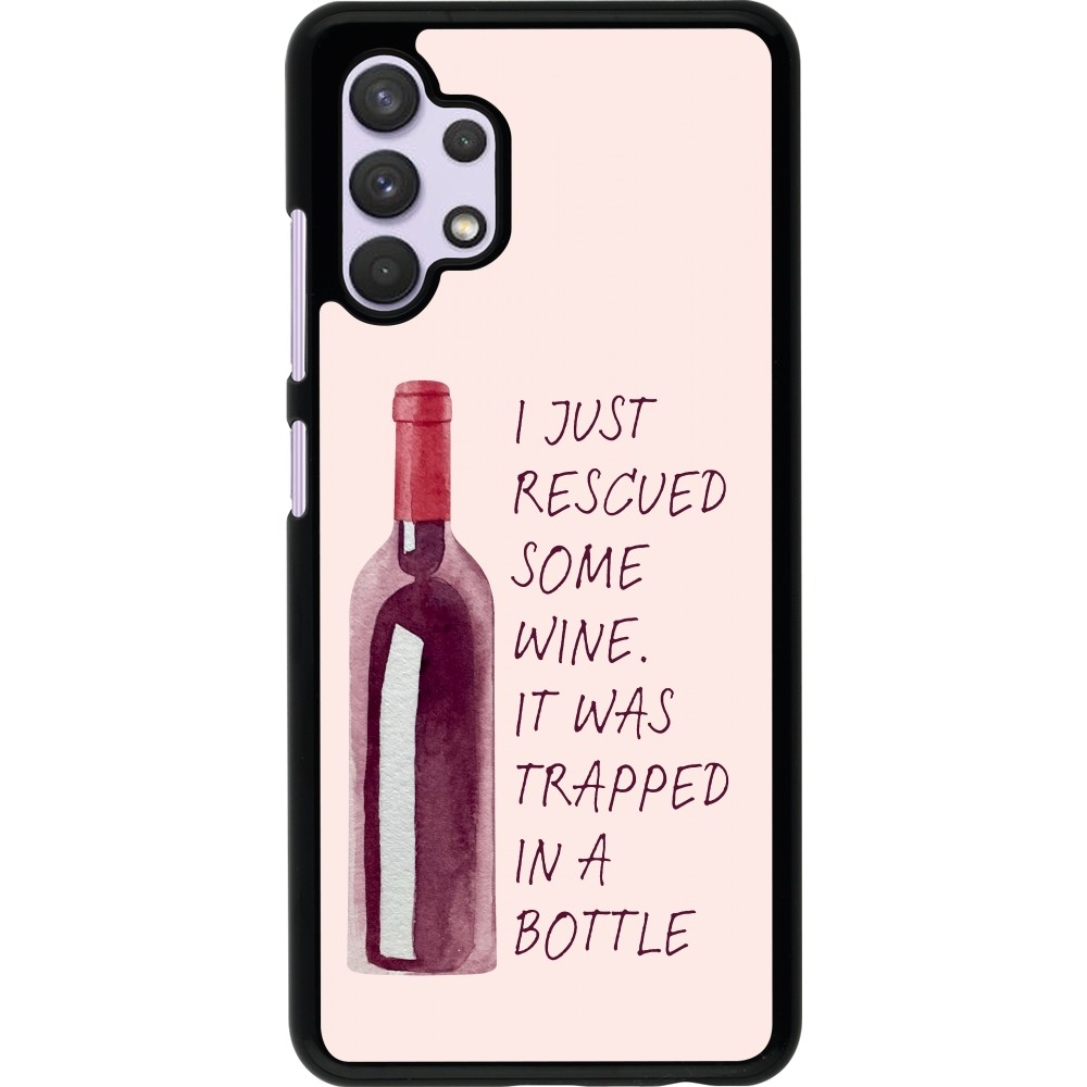 Samsung Galaxy A32 Case Hülle - I just rescued some wine