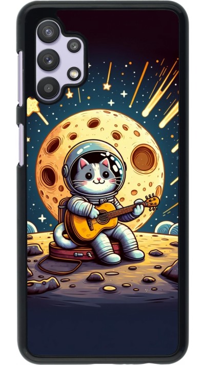 Samsung Galaxy A32 5G Case Hülle - AstroKatze RockMond