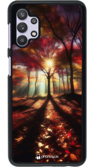 Samsung Galaxy A32 5G Case Hülle - Herbstlicher goldener Glanz