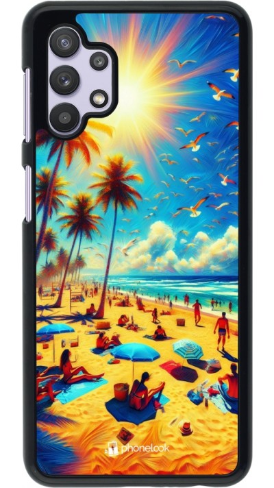 Samsung Galaxy A32 5G Case Hülle - Sommer Paradies Farbe