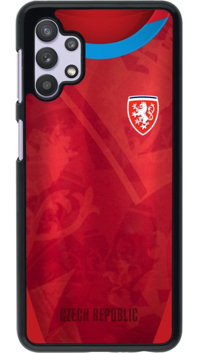 Coque Samsung Galaxy A32 5G - Maillot de football République Tchèque personnalisable
