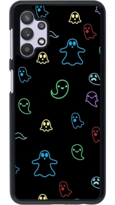 Samsung Galaxy A32 5G Case Hülle - Halloween 2024 colorful ghosts