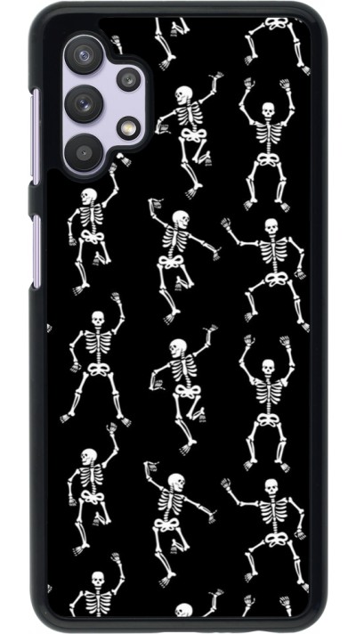 Samsung Galaxy A32 5G Case Hülle - Halloween 2024 dancing skeleton