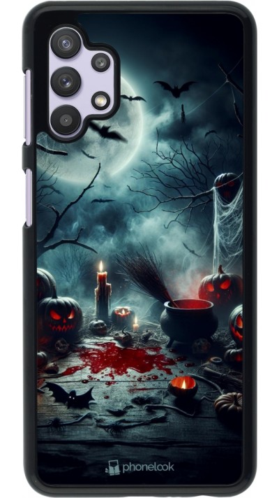 Samsung Galaxy A32 5G Case Hülle - Halloween 2024 Dunkler Mond