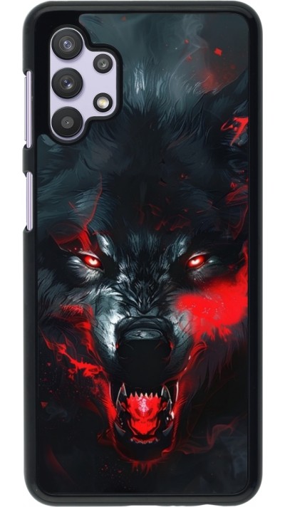 Samsung Galaxy A32 5G Case Hülle - Halloween 2024 mad werewolf